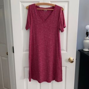 Darker fushcia and white small dress